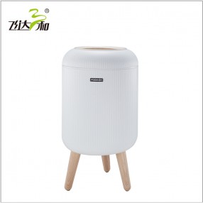 TG3950 圓形高（gāo）腳條紋垃圾桶 10L